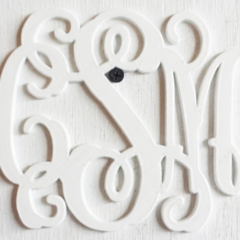 Mirror Monogram Car Charm