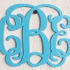 Mirror Monogram Car Charm