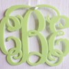 Mirror Monogram Car Charm