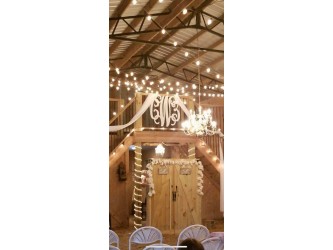 One of our Monograms at a local wedding!! https://monogrammobile.com/monogram-3-letter-24-30-monogram%20mobile%20al--36-40.html