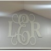 Monogram wall décor-Monogram Vine & Block 