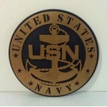 U.S. Navy 3d Plaque 12" & Marine 3d Plaque 12"