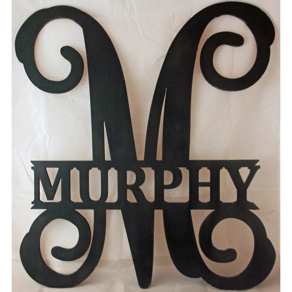 Vine Letter With Name-Door Hanger